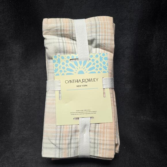 Cynthia Rowley 100% Cotton Napkin Set of Twelve 20" x 20" Napkins - Picture 5 of 7